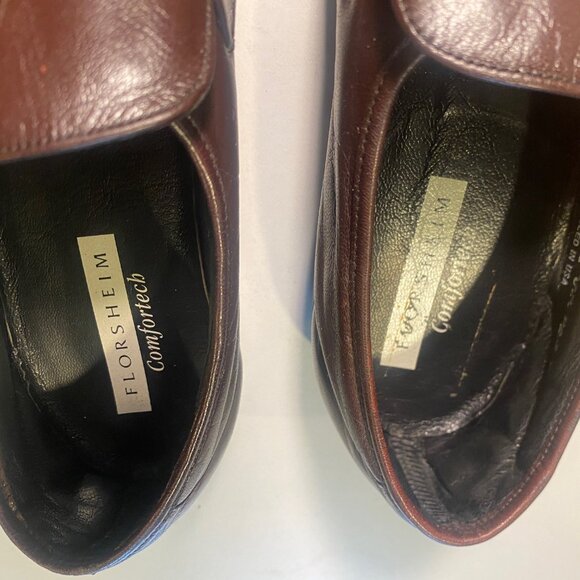 Florsheim - Size 10M - Men’s‎ Riva Brown Leather Loafers Slip-On Shoes main image 11